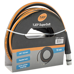 TJEP SuperSoft hose, 3/8”, 10 m with nipple & quick-release coupling